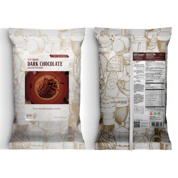 TOP Series Gelato Dark Chocolate Powder 1kg - Image 3