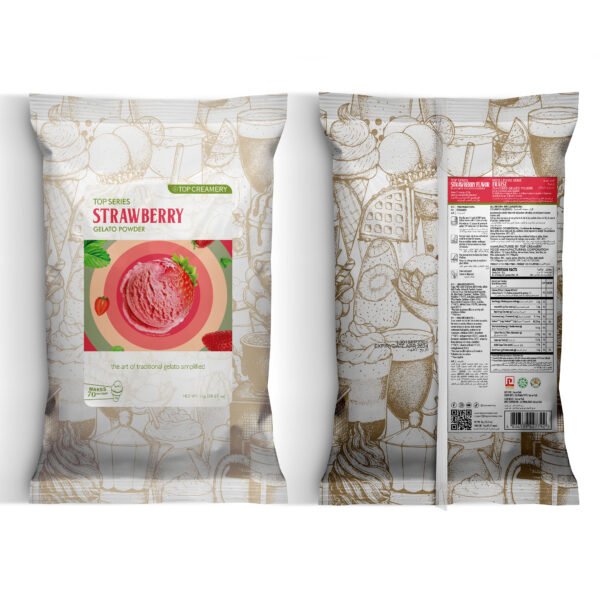 TOP Series Gelato Strawberry Powder 1kg - Image 3