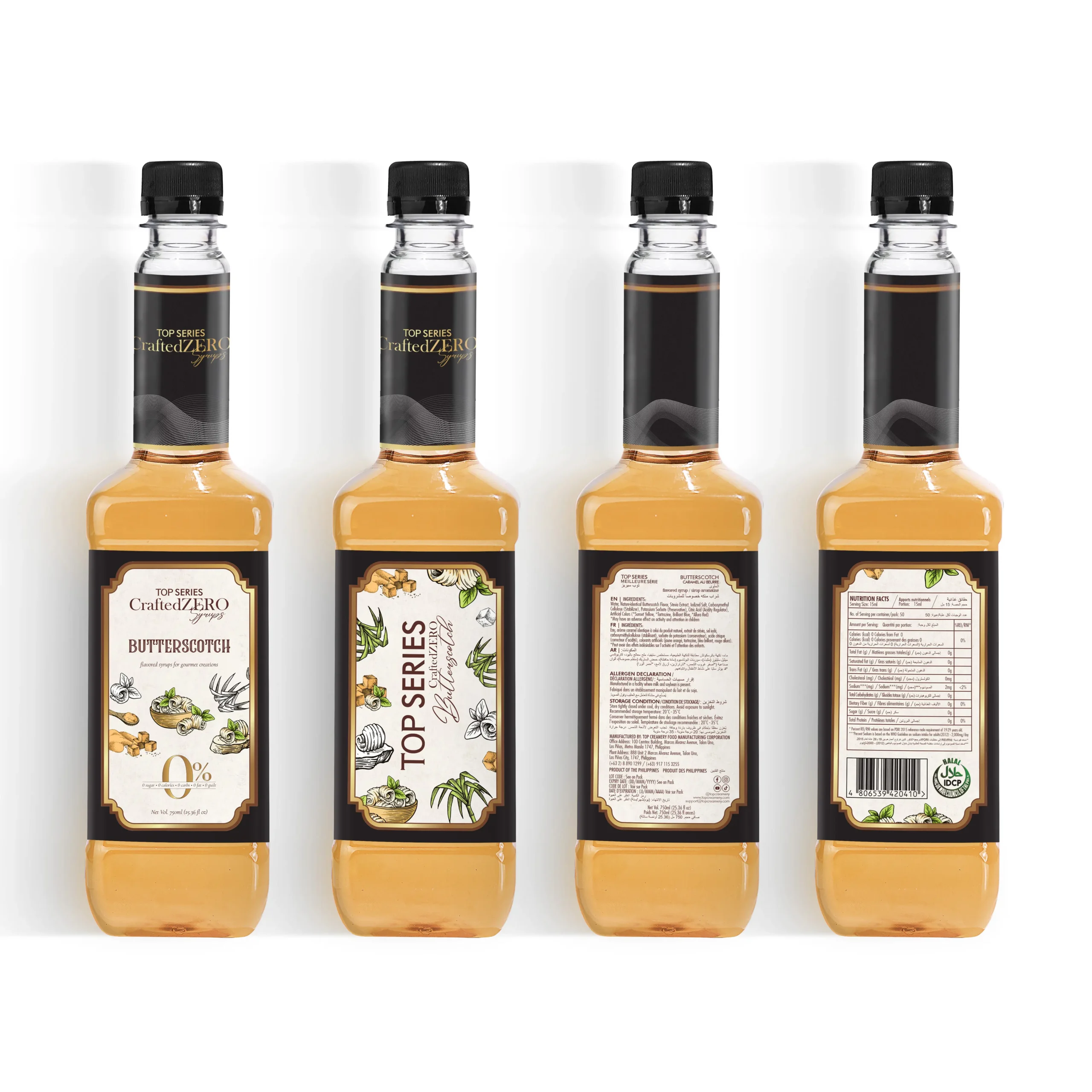TOP Series CraftedZERO Butterscotch Syrup 750ml - Image 5