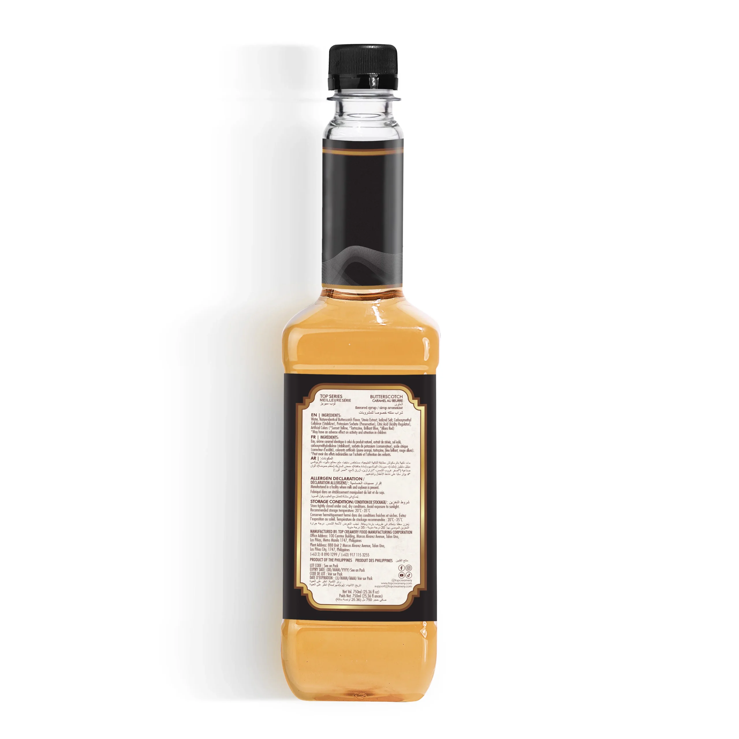 TOP Series CraftedZERO Butterscotch Syrup 750ml - Image 3
