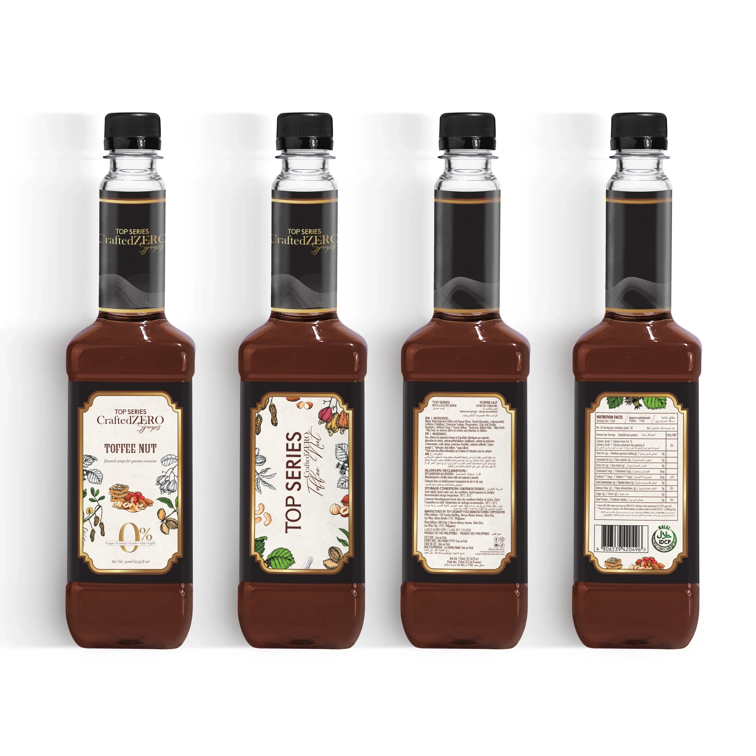 TOP Series CraftedZERO Toffee Nut Syrup 750ml - Image 5