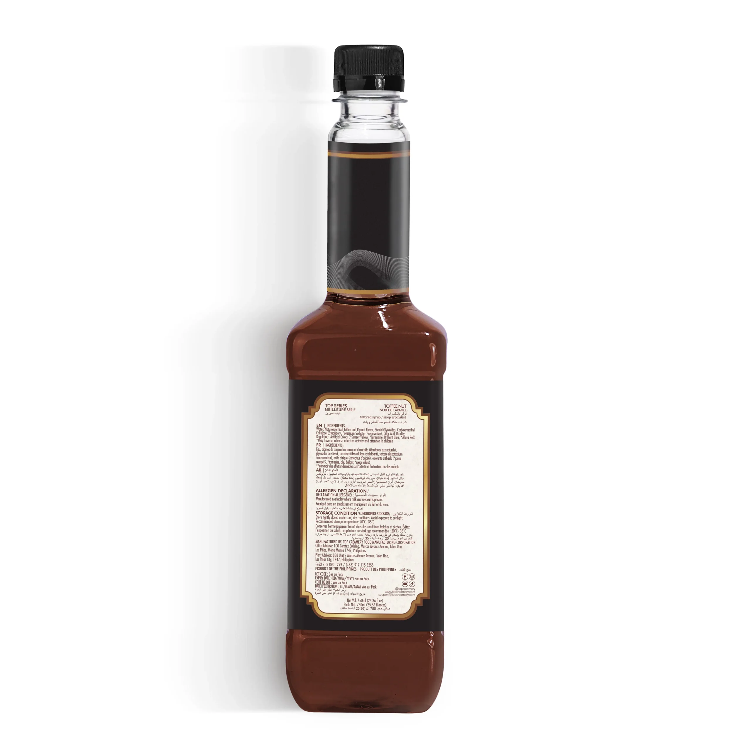 TOP Series CraftedZERO Toffee Nut Syrup 750ml - Image 3