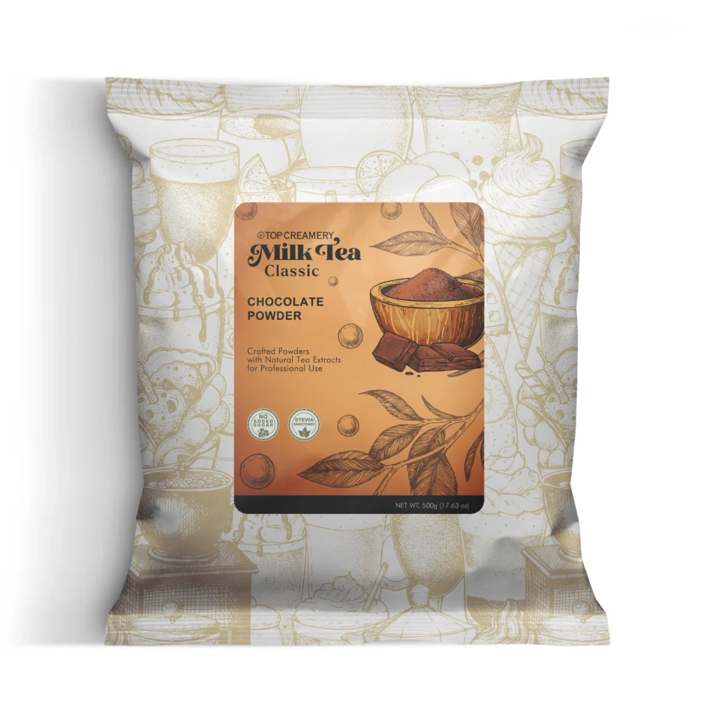 Milk Tea Series Chocolate Powder 500g chocolate milk tea mix packaging front view