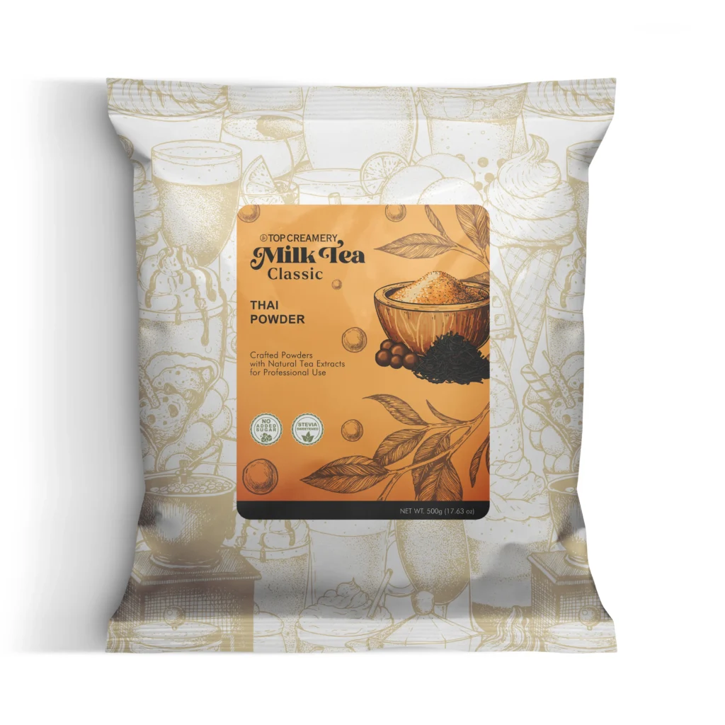 Milk Tea Series Thai Powder 500g Thai milk tea mix packaging front view