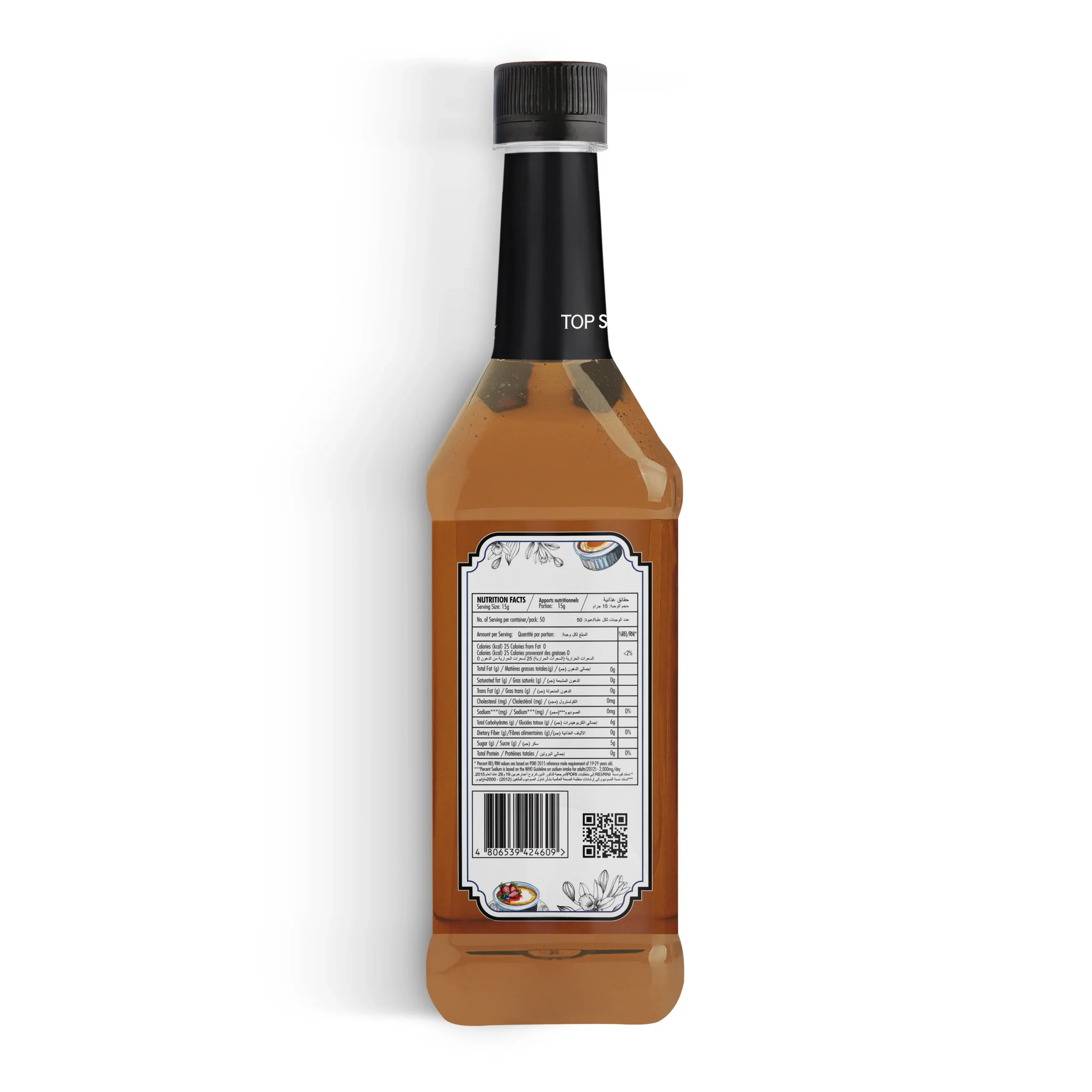 TOP Series Classique Creme Brulee Syrup 750ml - Image 4