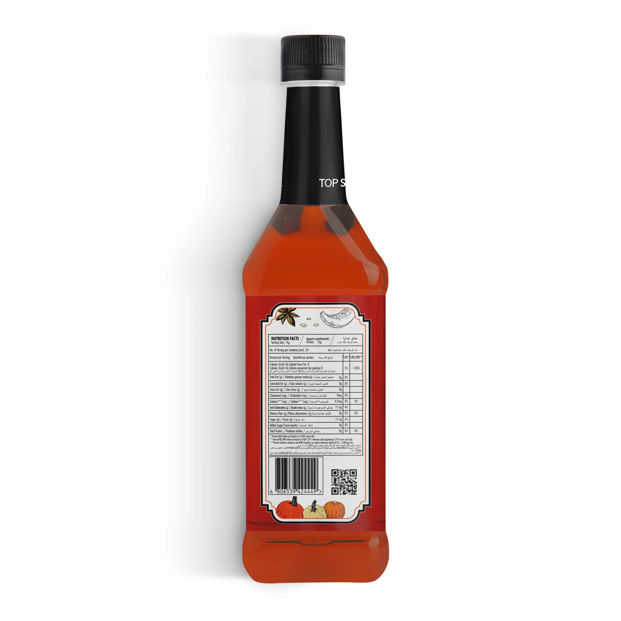 TOP Series Classique Pumpkin Spice Syrup 750ml - Image 3