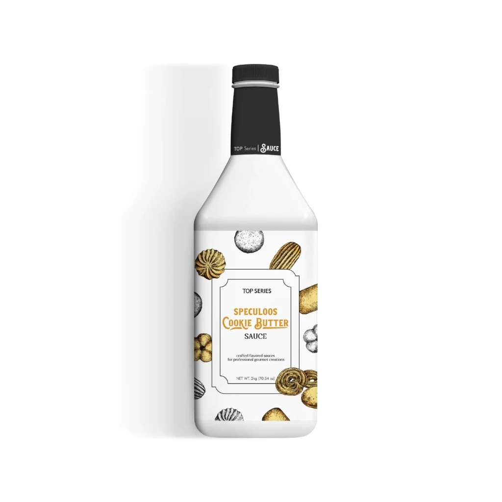 TOP Series Speculoos Cookie Butter Sauce 2kg cookie butter sauce bottle packaging front view