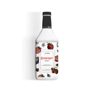 TOP Series Strawberry Sauce 2kg strawberry sauce bottle packaging front view