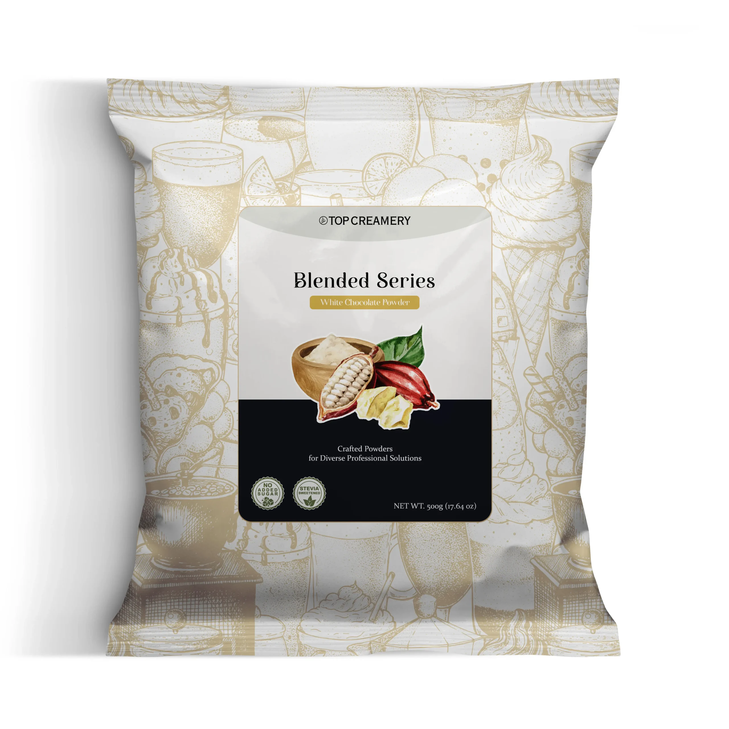 white chocolate powder