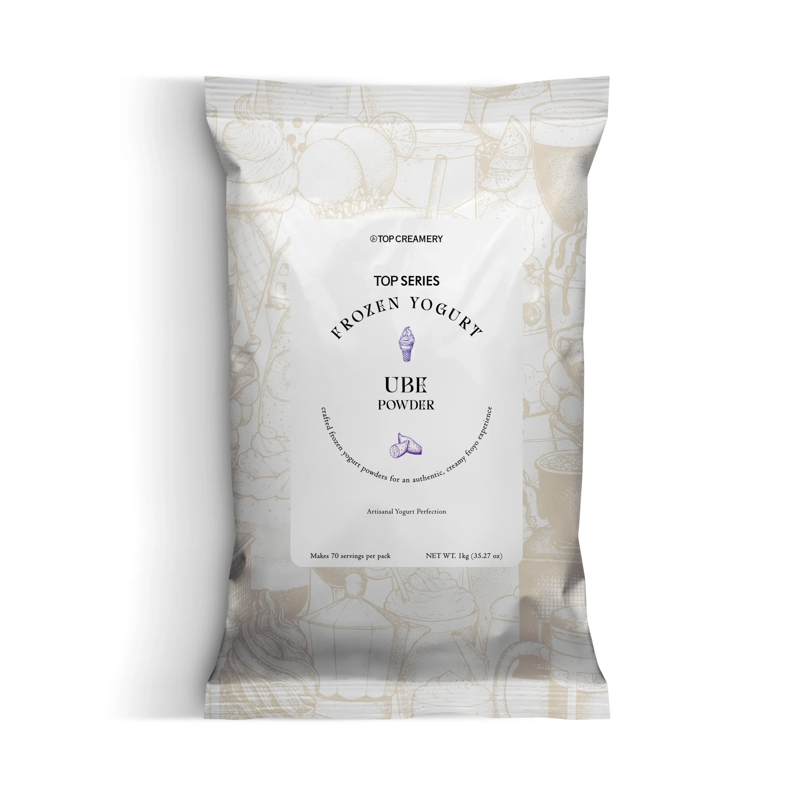 TOP Series Frozen Yogurt Ube Powder 1kg