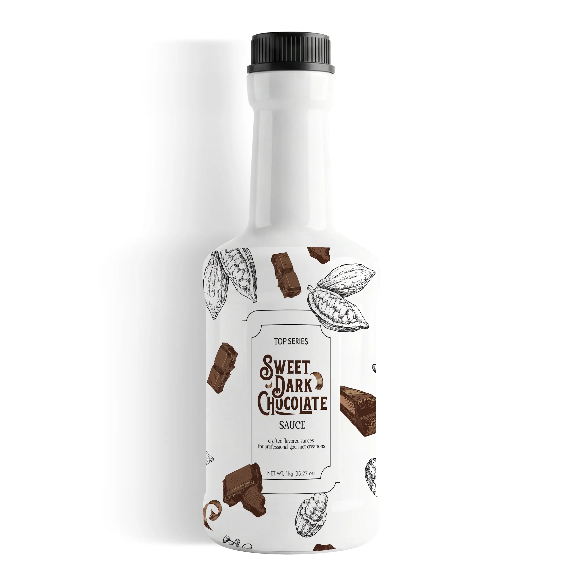 TOP Series Sweet Dark Chocolate Sauce 1kg